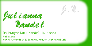 julianna mandel business card